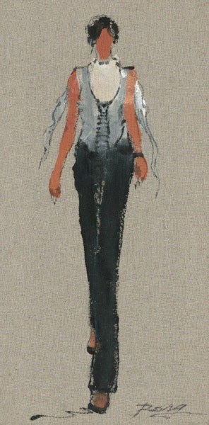 Shenli, CHANTAL (Frau, Modell, Figur, Mode, modern, zeitgenössisch, Wunschgröße, Wohnzimmer, Treppenhaus,)