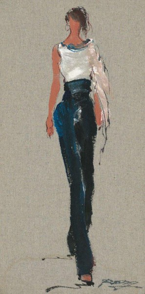 Shenli, CHLOE (Frau, Modell, Figur, Mode, modern, zeitgenössisch, Wunschgröße, Wohnzimmer, Treppenhaus,)