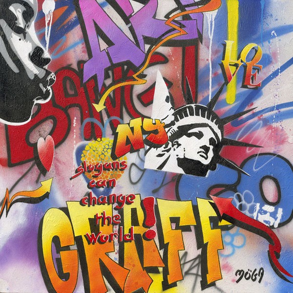 Möga, BANG GRAFFITY (Graffity, Sprayer, Pop, Comic, explosiv, modern, grell, wild,  Typographie, Wandmalerei, Wunschgröße, Jugendzimmer, bunt)