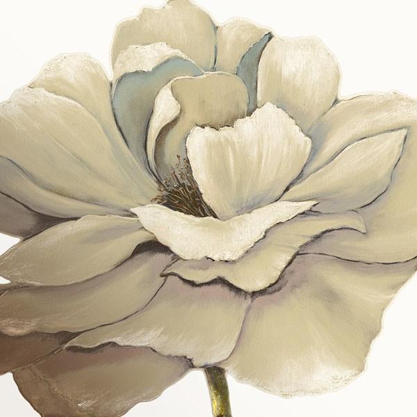 Rian Withaar, SUNSHINE PRECIOUS (Blumen, Blüten, weiße Blüte, modern, zeitgenössisch, Treppenhaus, Wohnzimmer, Wunschgröße, Malerei, bunt)