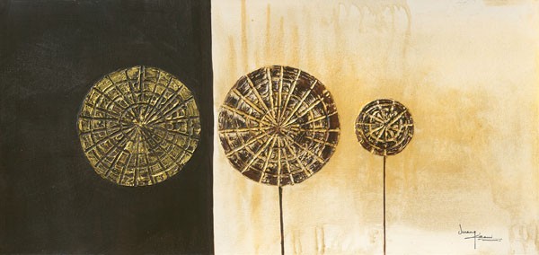 Umang Kikani, LOLLIES I (Abstrakt, Farbfelder, Lollis, Dauerlutscher, modern, Büro,  Wohnzimmer, Treppenhaus, Malerei, Wunschgröße, grau /beige)