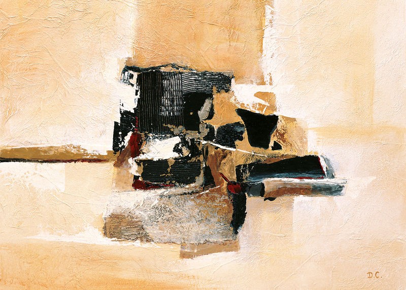 Dien Christiaans, Structure II (Malerei, Abstrakte Kunst,  Farbflächen, Formen, Struktur, Büro, Wohnzimmer, Modern, Wunschgröße, bunt)