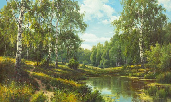 Igor Priscepa, SLOW RIVER III (LANDSCHAFT NOSTALGIE)