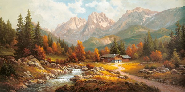 Max Weber, WILDER KAISER (LANDSCHAFT)