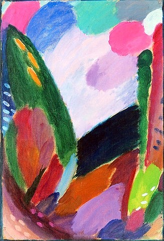 Alexej von Jawlensky, Gewitter (Große Variation Nr.5). 1916 (Öl/Malpapier auf Karton,1864-1941,Jawlensky,Alexej von,Privatbesitz,Abstrakte Kunst,Jawlensky, Alexej von 1864-1941)