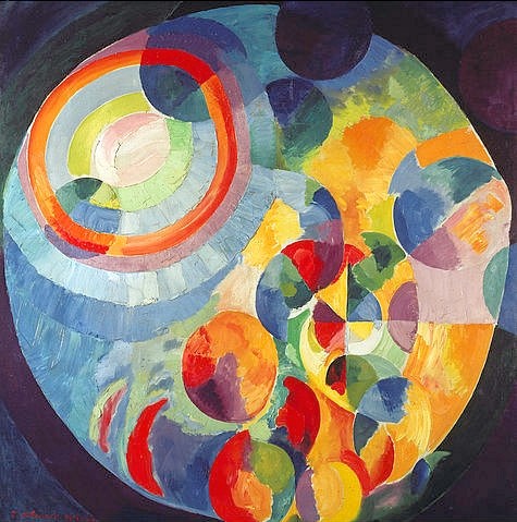 Robert Delaunay, Formes circulaires, Soleil et Lune. 1912/31 (20. Jahrhundert,Öl auf Leinwand,1885-1941,Delaunay,Robert,Zürich,Kunsthaus,rund,Kreis,Prisma,Regenbogen,Kreis,Kreisformen,Sonne Mond 1912)