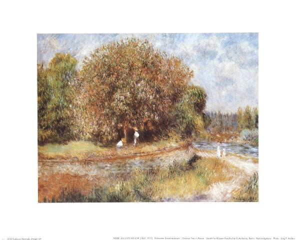 Pierre-Auguste Renoir, Blühender Kastanienbaum (Offset)