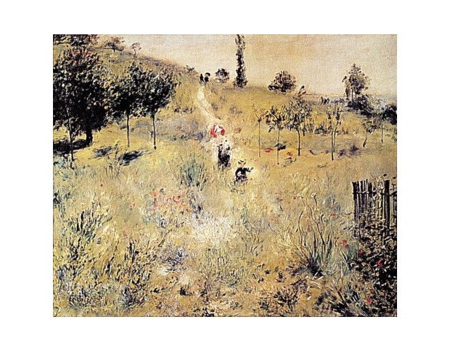 Pierre-Auguste Renoir, Aufsteigender Weg im Grünen (Offset)