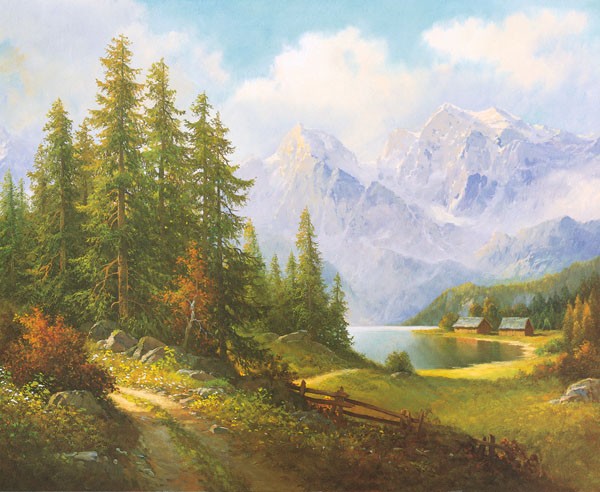 Max Weber, IM SALZKAMMERGUT (LANDSCHAFT)