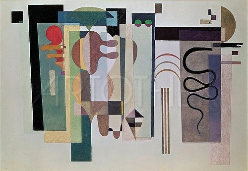 Zwei grüne Punkte. 1935, Wassily Kandinsky
