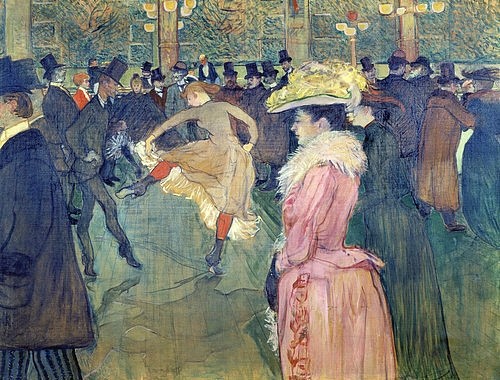 Henri de Toulouse-Lautrec, Ball im Moulin Rouge. 1889/1890. (Toulouse-Lautrec,Henri de,1864-1901,Philadelphia Museum of Art,Tanz,Toulouse-Lautrec, Henri de 1864-1901)