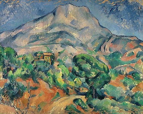 Paul Cézanne, Montagne Sainte-Victoire (Cézanne,Paul,1839-1906,St. Petersburg,Eremitage,Berge,Frankreich,Cézanne, Paul 1839-1906)