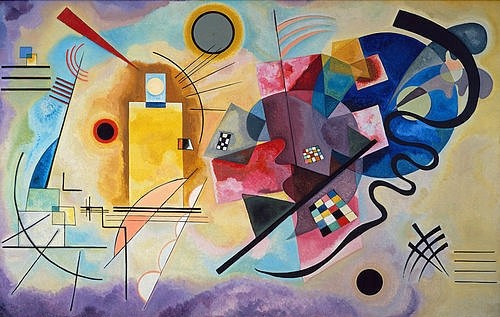 Wassily Kandinsky, Gelb, rot und blau. 1925 (Kandinsky,Wassily,1866-1944,Paris,Musée national d'Art moderne,Wassily kandinsky)