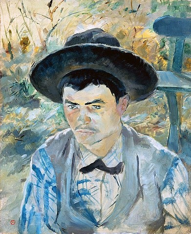 Henri de Toulouse-Lautrec, Dear junge Routy auf Schloss Céleyran. 1882 (München,Neue Pinakothek,Toulouse-Lautrec,Henri de,1864-1901,Öl auf Leinwand,Mann,Jung,Männer,Toulouse-Lautrec, Henri de 1864-1901, Bayerische Staatsgemäldesammlungen)