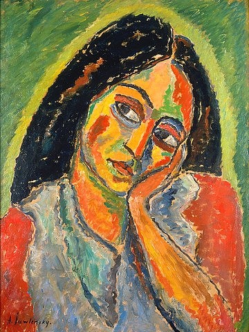 Alexej von Jawlensky, Natalie. (Jawlensky,Alexej von,Christie's Images Ltd,1864-1941,Frauen, Junge,Frauen,Gefühle,Augen,Jawlensky, Alexej von 1864-1941)
