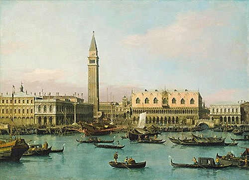 Canaletto (Giovanni Antonio Canal), Piazzetta und Bacino di S.Marco in Venedig (Canaletto (Giovanni Antonio Canal),München,Alte Pinakothek,1697-1768,Lwd.,Venedig,Canaletto,italien,18. Jahrhundert, Bayerische Staatsgemäldesammlungen)