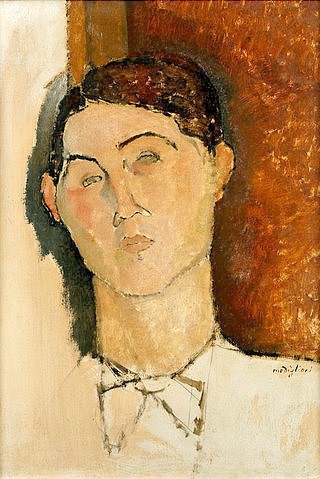 Amadeo Modigliani, Kopf eines jungen Mannes. (Modigliani,Amadeo,Christie's Images Ltd,1884-1920,Männer, Junge,Männer,Modigliani, Amadeo 1884-1920)