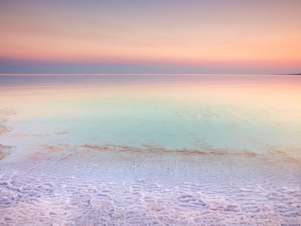 Konfiguration benutzen (Totes Meer, Sand, Strand, Horizont, Dunst, Dämmerung, Sonnenuntergang, mystisch, Wunschgröße, Badezimmer, Wohnzimmer)