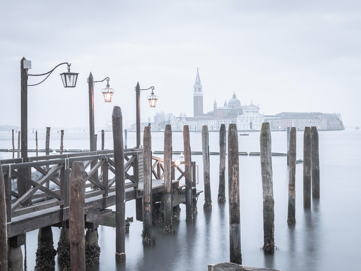 Konfiguration benutzen (Venedig,Dalben, Bricole, Lagune, San Giorgio, Insel, Panorama, Dunst, mystisch, Photokunst, Wunschgröße, Wohnzimmer,)