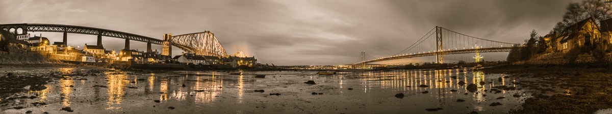 Konfiguration benutzen (Landschaft, Brücke, Schottland, Fluss, Abendszene, Wunschgröße, Fotokunst, Wohnzimmer, Treppenhaus, bunt)