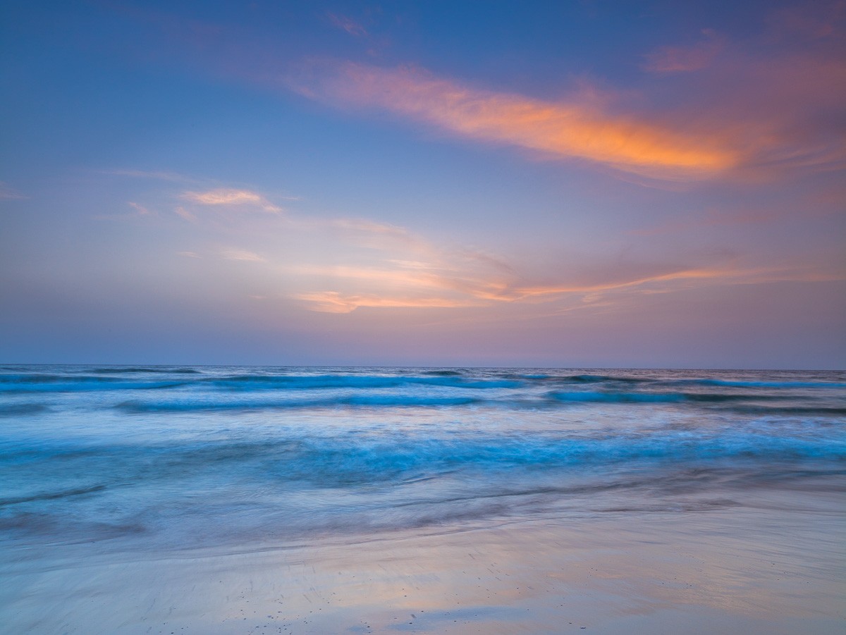 Konfiguration benutzen (Strand, Sand, Meer, Wellen, Sonnenuntergang, Horizont, Wunschgröße, Fotokunst, Wohnzimmer, Badezimmer, Treppenhaus, bunt)