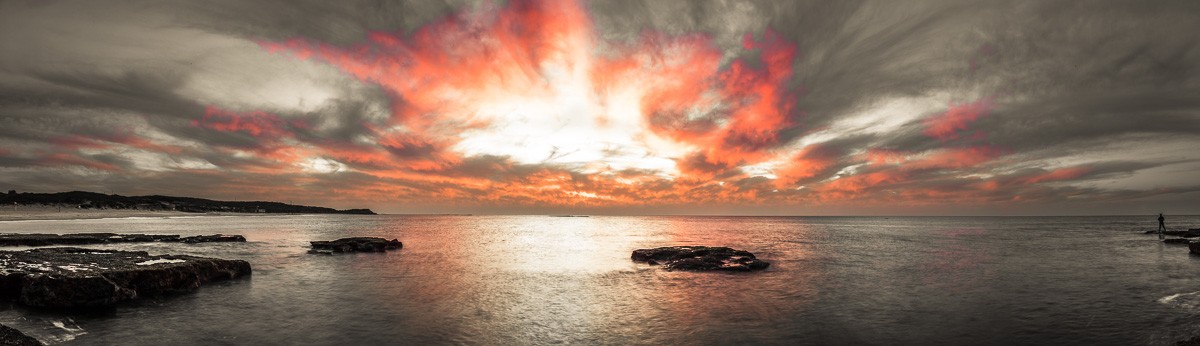 Konfiguration benutzen (Strand, Meer, Horizont, Sonnenlicht, Wolken, dramatisch, Himmel, Wunschgröße, Fotokunst, Wohnzimmer, Treppenhaus, bunt)