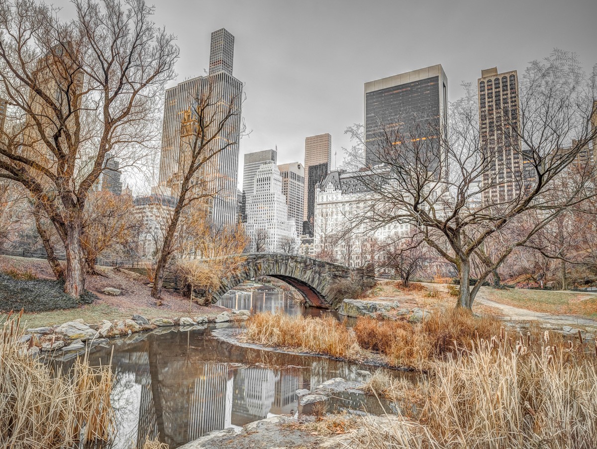 Konfiguration benutzen (Städte, Metropole, New York, park, Winter, Bach, kahle Bäume, Wolkenkratzer, 
Hochhäuser, Wunschgröße, Fotokunst, Wohnzimmer, Treppenhaus, bunt)