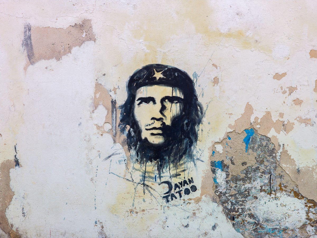 Konfiguration benutzen (Graffiti, Wandmalerei, Persönlichkeiten, Che Guevara, Rebell, Portrait, Havanna, Kuba, Wohnzimmer, Jugendzimmer, Wunschgröße, Fotografie, bunt)