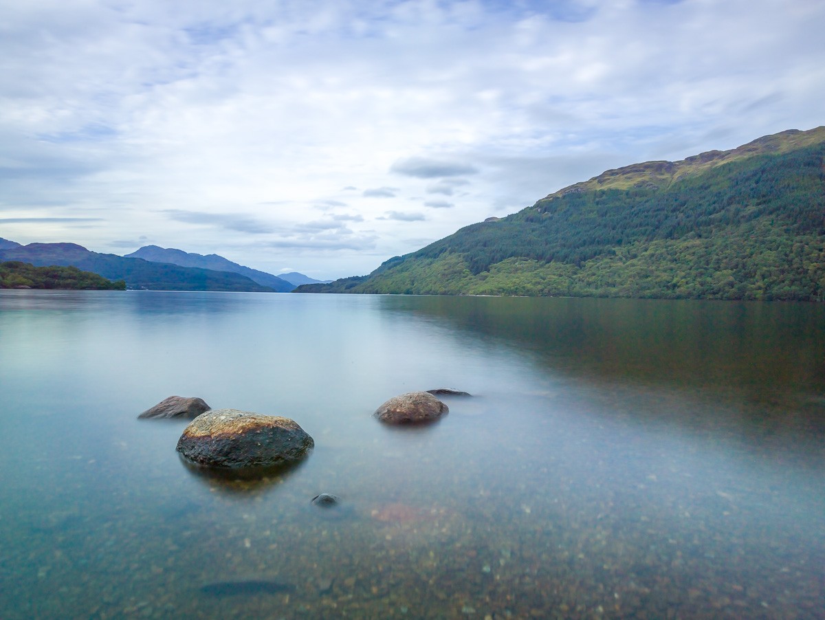 Konfiguration benutzen (Landschaft, Schottland, Berge, Highlands, Hochland, See, Stille, Ruhe, Fotografie, Wunschgröße, Wohnzimmer, Treppenhaus, bunt)