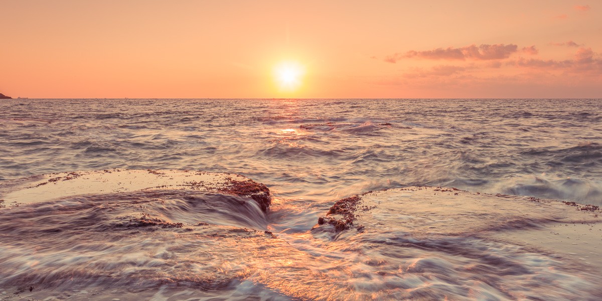 Konfiguration benutzen (Meer, Sonnenuntergang, Strand,  Horizont, maritim, Meeresbrise, Wunschgröße, Fotokunst, Wohnzimmer, Treppenhaus,  bunt)