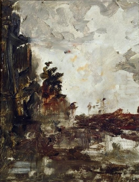 Gustave Moreau, Ohne Titel (Farbskizze) (Himmel (Natur),Kunst,Landschaft,Baum,Studie,Französische Kunst)