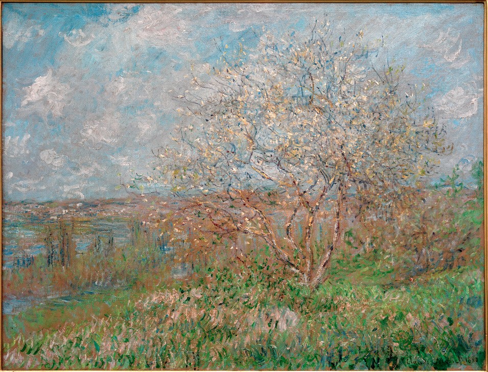 Claude Monet, Le Printemps (Baumblüte,Jahreszeiten,Kunst,Landschaft,Impressionismus,Frühling,Französische Kunst)