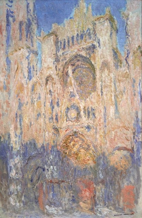 Claude Monet, Cathédrale de Rouen. Effet de soleil, fin de journée (Architektur,Geographie,Kirche,Impressionismus,Fassade,Architekturdarstellung,Französische Kunst,Topographie,Westfassade,Sakralbau,Kathedrale)
