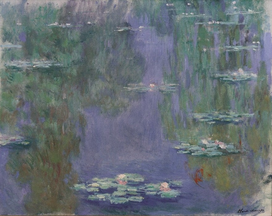 Claude Monet, Nymphéas (Botanik,Maler (Künstler),Impressionismus,See,Seerose,Französische Kunst,Ziergarten,Jahrhundertwende,Zierteich,Gartenteich,Garten)