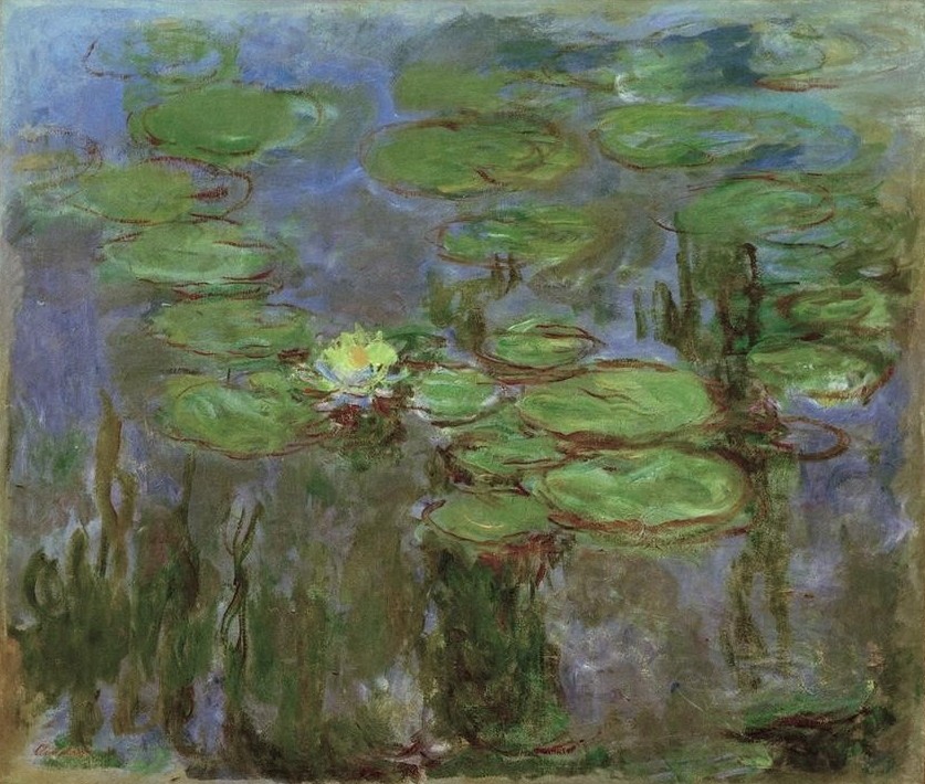Claude Monet, Nymphéas (Botanik,Landschaft,Maler (Künstler),Impressionismus,See,Seerose,Französische Kunst,Ziergarten,Zierteich,Gartenteich,Garten)