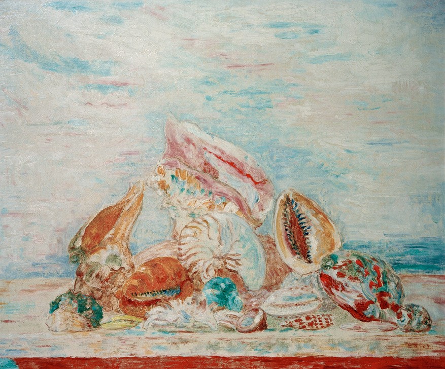 James Ensor, Muscheln (Kunst,Symbolismus,Stillleben,Muschel,Belgische Kunst,Tier,Meeresfrüchte,Schalentiere)