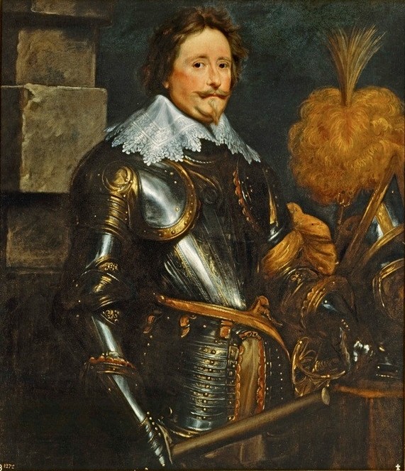 Anthonis van Dyck, Prince Friedrich Heinrich of Orange (Portrait, Bildnis, Harnisch, Rüstung, Prunk, Glanz, Prinz, Adel, Barock, Klassiker, Wunschgröße, Wohnzimmer)