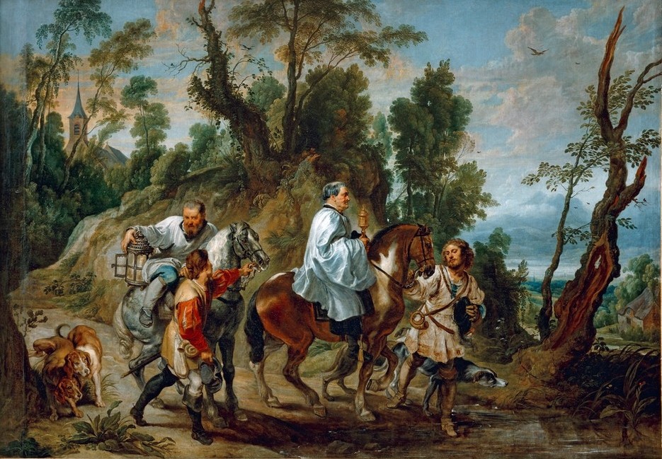 Peter Paul Rubens, Act of devotion by Rudolf I of Habsburg (Empire,Zehrgeld)