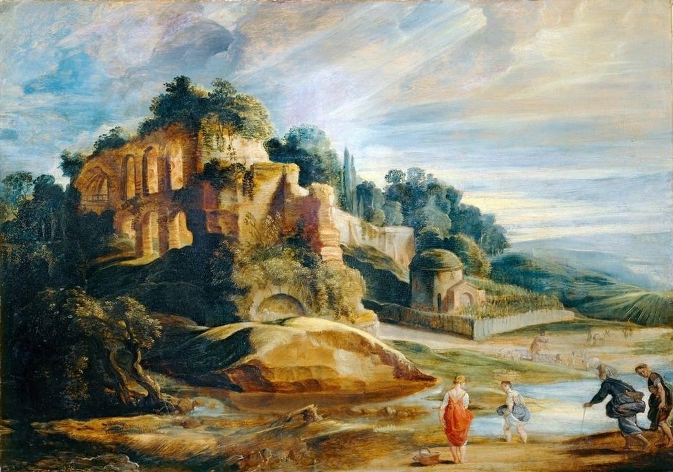 Peter Paul Rubens, Paysage avec les ruines du mont Palatin à Rome (Farmer)