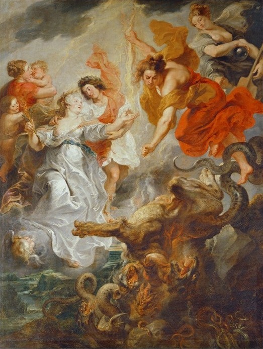 Peter Paul Rubens, La parfaite Réconciliation de la reine et de son fils (Ungeheuer,Hydra,Serpent)