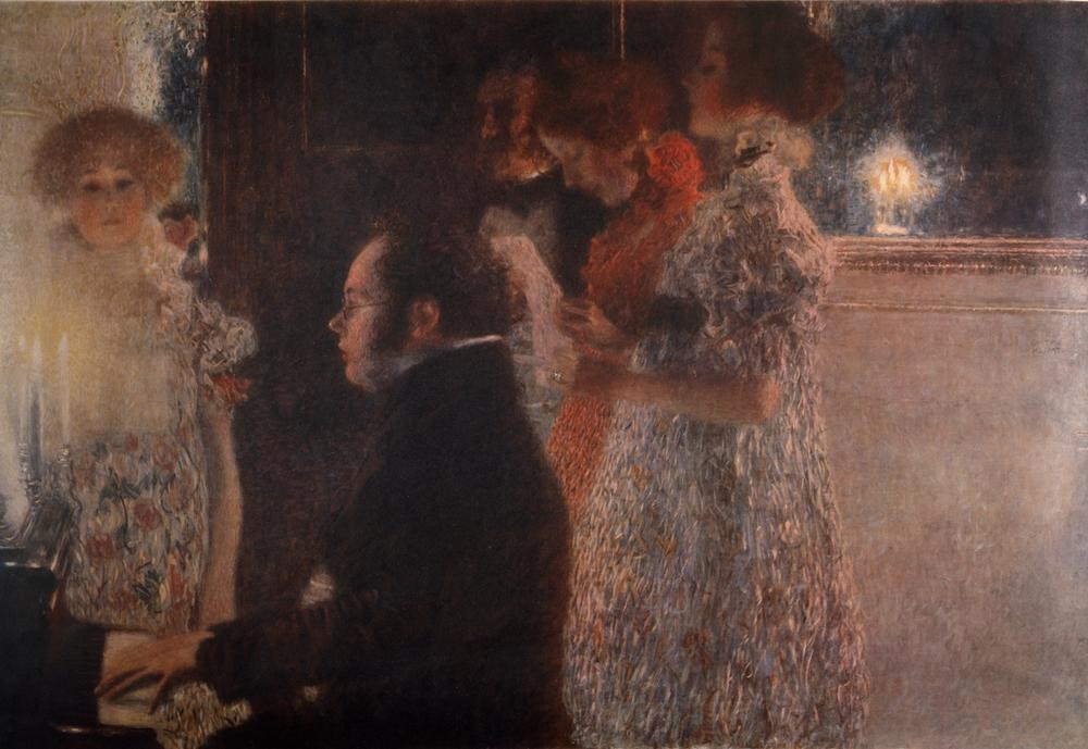 Gustav Klimt, Schubert am Klavier  (Kultur und Unterhaltung