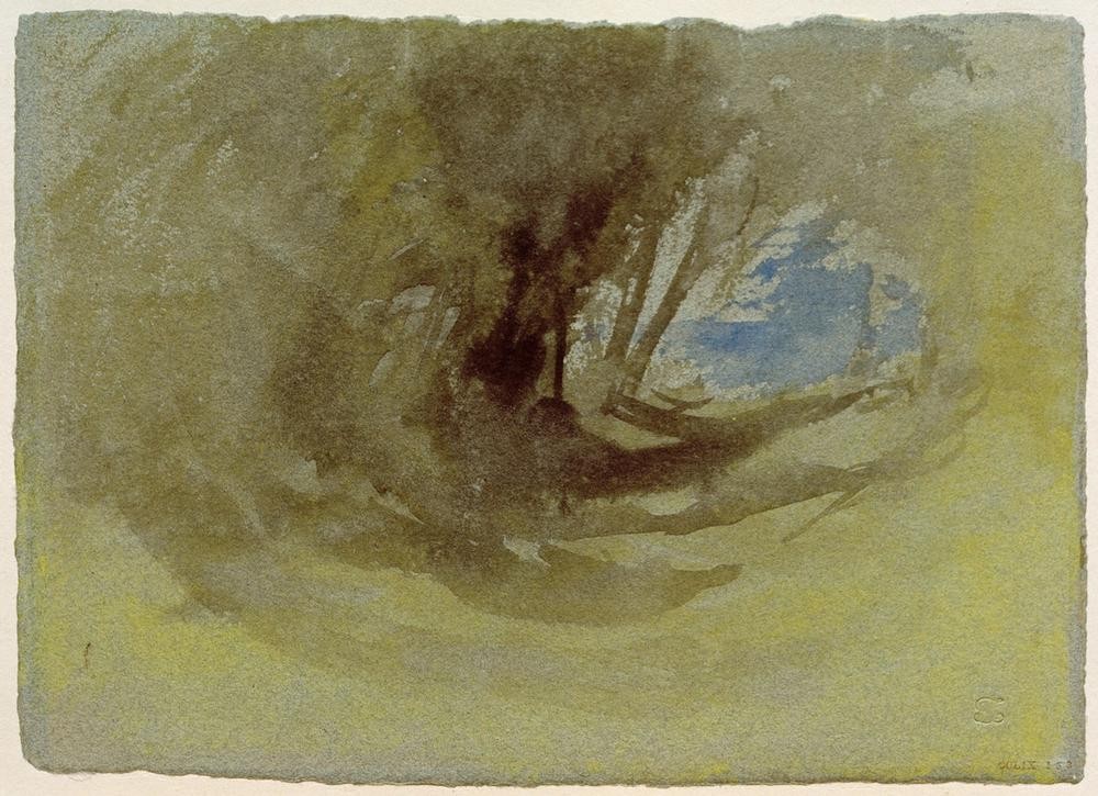 JOSEPH MALLORD WILLIAM TURNER, Scene on Meuse or Moselle (?) (Kunst,Landschaft,Englische Kunst,Romantik,Abstraktion)