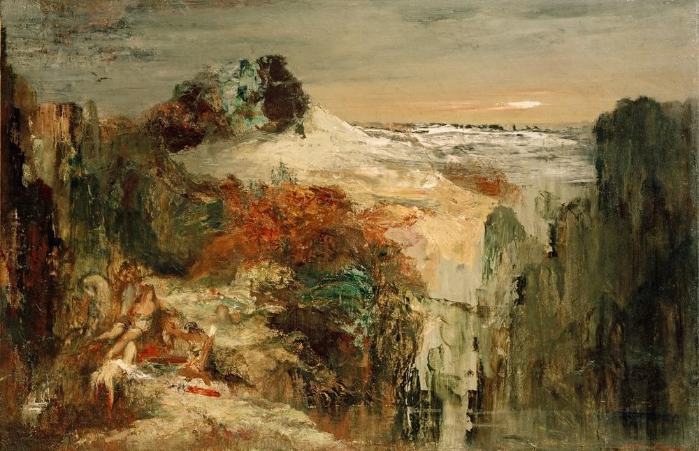 Gustave Moreau, Tomyris und Kyros (Blut,Geschichte,König,Kunst,Rache,Symbolismus,Französische Kunst,Skythen,Alter Orient,Leichenschändung,Kopf)