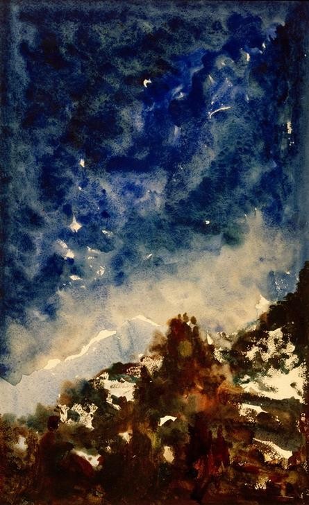 Gustave Moreau, Etude de Paysage (Kunst,Landschaft,Studie,Französische Kunst)