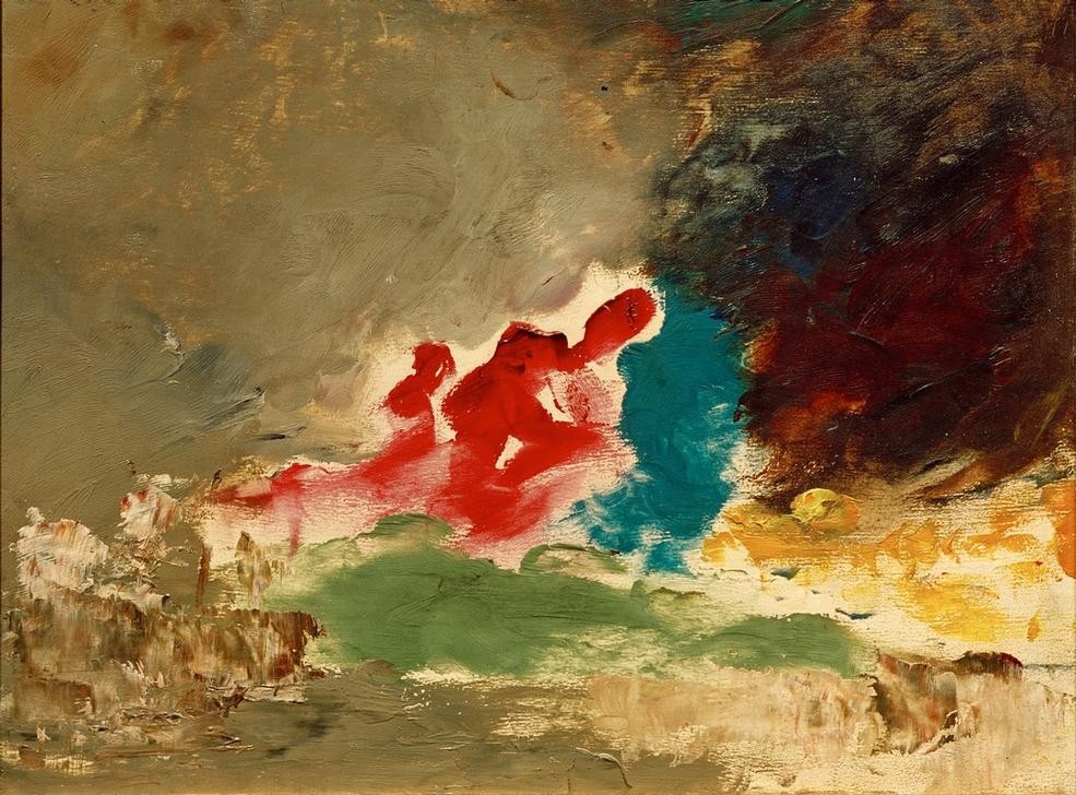 Gustave Moreau, Ohne Titel (Farbskizze) (Kunst,Studie,Französische Kunst)