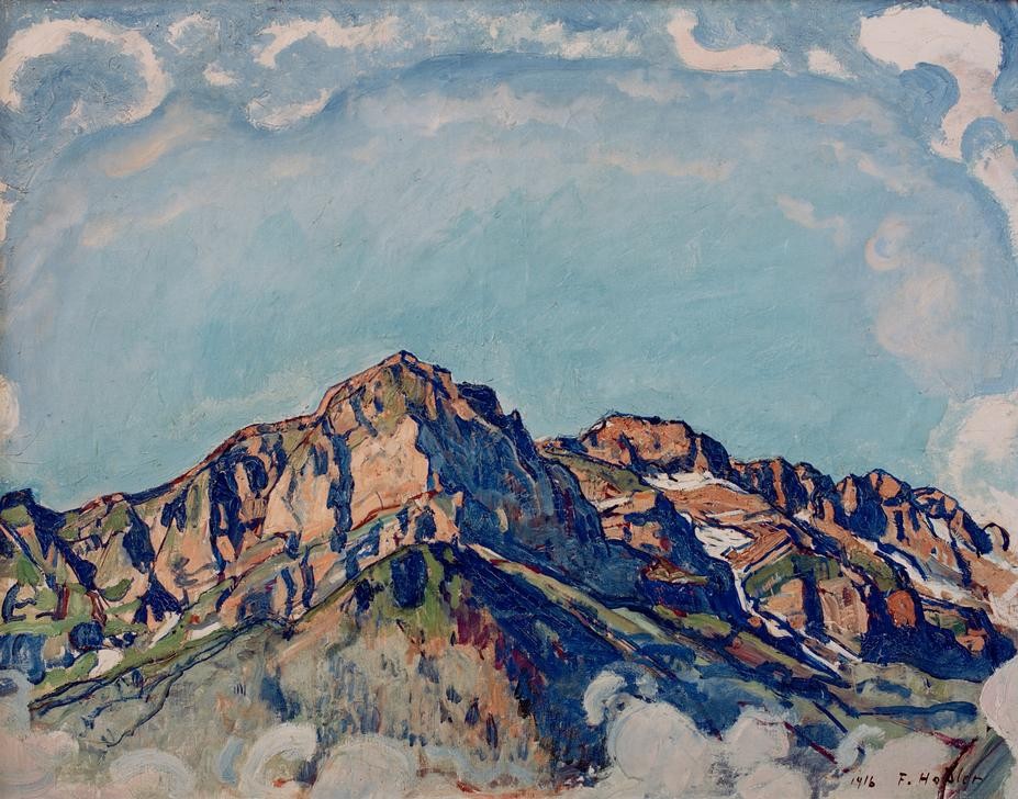 Ferdinand Hodler, Die Dents Blanches bei Champery (Gebirge,Landschaft,Schweizerische Kunst)