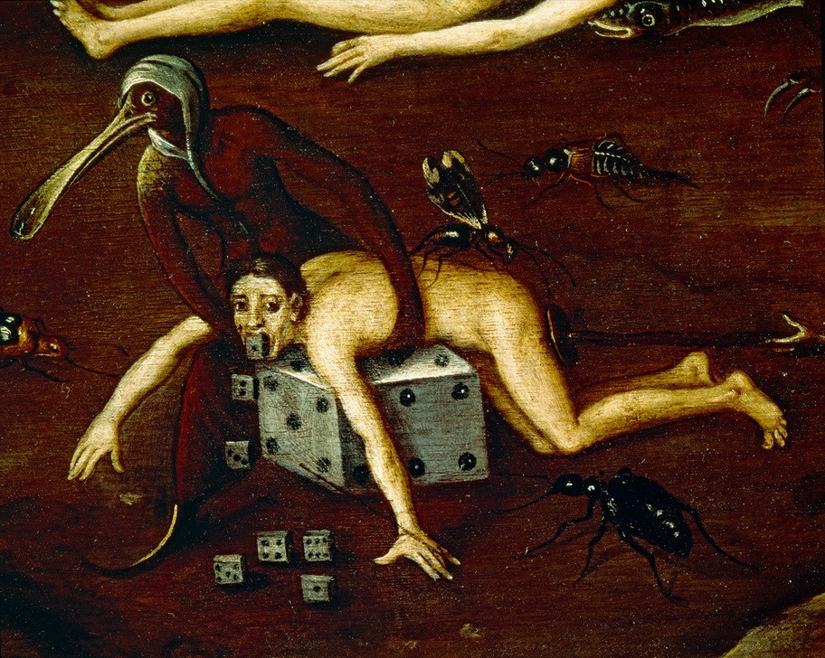 Hieronymus Bosch, Die Hölle (Jüngstes Gericht,Verdammte,Hölle,Phantastische Kunst,Niederländische Kunst,Höllenstrafe)