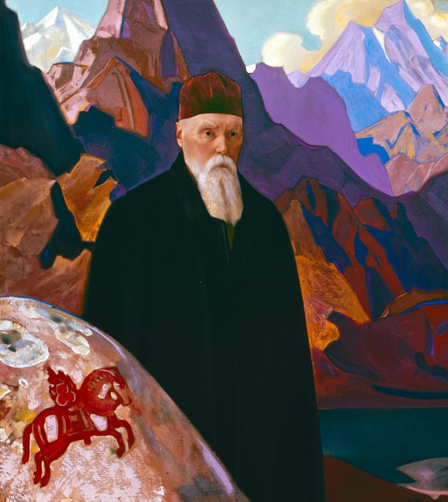 Nikolai Roerich, philosopher Svetoslav Roerich (Berge, Gebirge, Landschaft, Philosoph, Persönlichkeiten,  mystisch, klassische Moderne, Wunschgröße, Schlafzimmer, Wohnzimmer , Malerei)