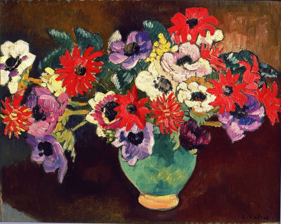 Louis Valtat, Unbekannt (VASE, FRANZÖSISCHE KUNST, BLUME, FLÖTENVASE)