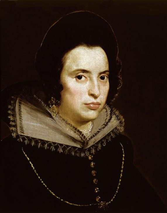 Diego Rodriguez de Silva y Velasquez, Antonia de Ipeñarrieta y Galdós and her son, Luis (Frau,Portrait,Perlenkette,Gesicht,Amtskette,Frisur)